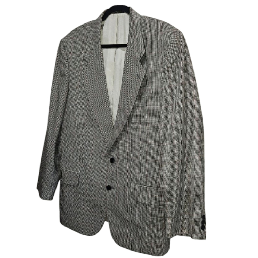 Oscar de la Renta Classic Gray Men's Blazer Size 41 L Suit Jacket Professional